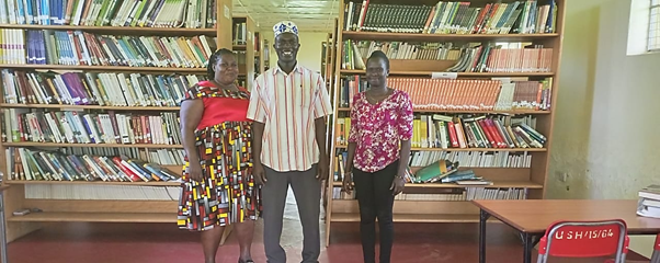CUUL team and USHG library staff during library assessment pretest session